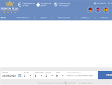 Tablet Screenshot of princesaplaya.com